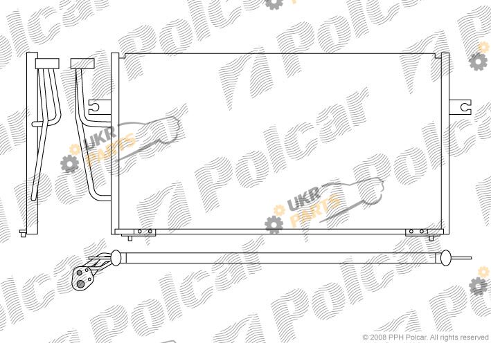 Радиатор кондиционера Polcar 9040K8C1S