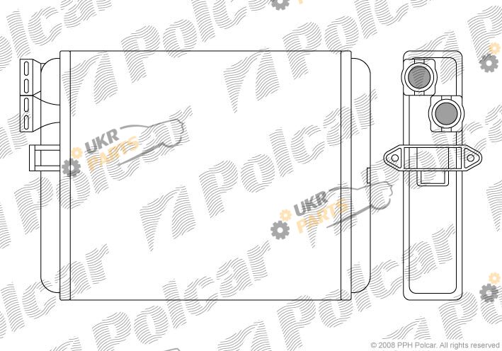 Радиатор печки Polcar 9080N8-1