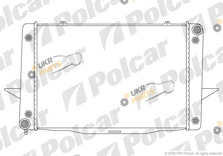 Радиатор охлаждения двигателя Polcar 908508-4