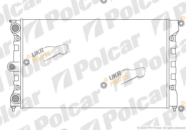 Радиатор охлаждения двигателя Polcar 952308-2