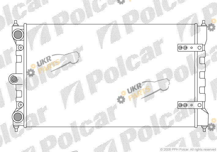 Радиатор охлаждения двигателя Polcar 952308-3