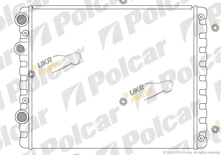 Радиатор охлаждения двигателя Polcar 952408-1