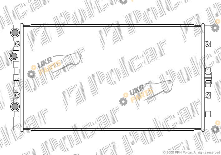 Радиатор охлаждения двигателя Polcar 952408-3