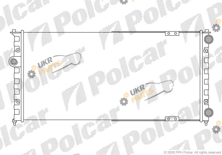 Радиатор охлаждения двигателя Polcar 952408-6