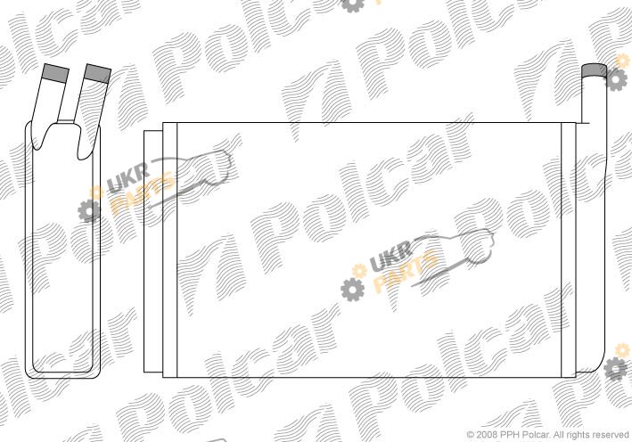Радиатор печки Polcar 9532N8-1