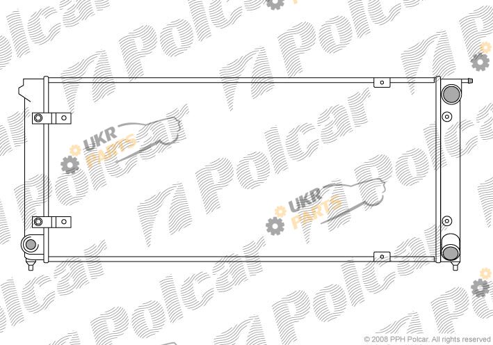 Радиатор охлаждения двигателя Polcar 953408-5