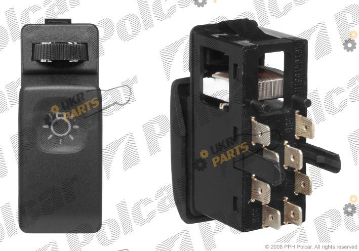 Выключатель, головной свет Polcar 9534P-10