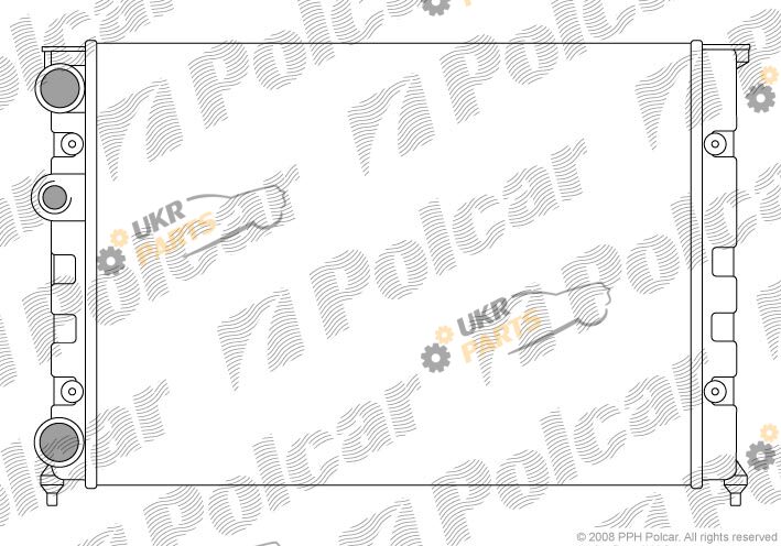 Радиатор охлаждения двигателя Polcar 953808-1