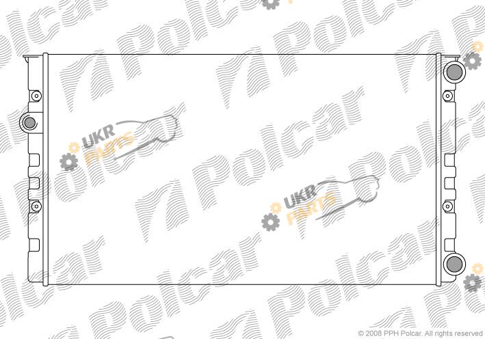 Радиатор охлаждения двигателя Polcar 953808-8