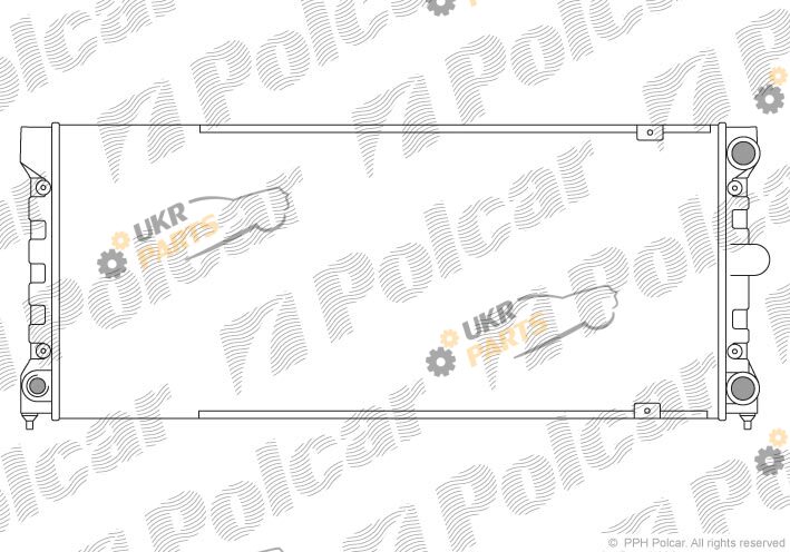 Радиатор охлаждения двигателя Polcar 954608-2