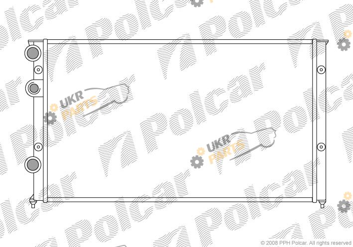 Радиатор охлаждения двигателя Polcar 954608-8