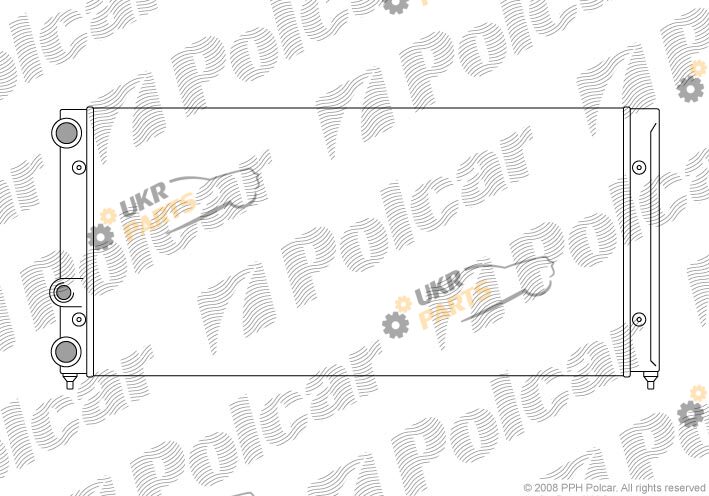 Радиатор охлаждения двигателя Polcar 954608-9