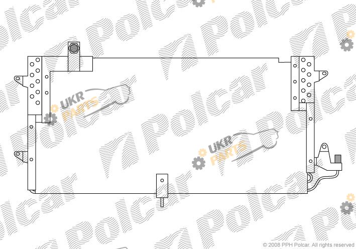 Радиатор кондиционера Polcar 9547K8B2