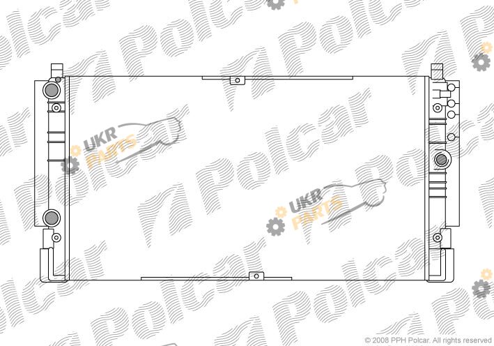 Радиатор охлаждения двигателя Polcar 956608-1