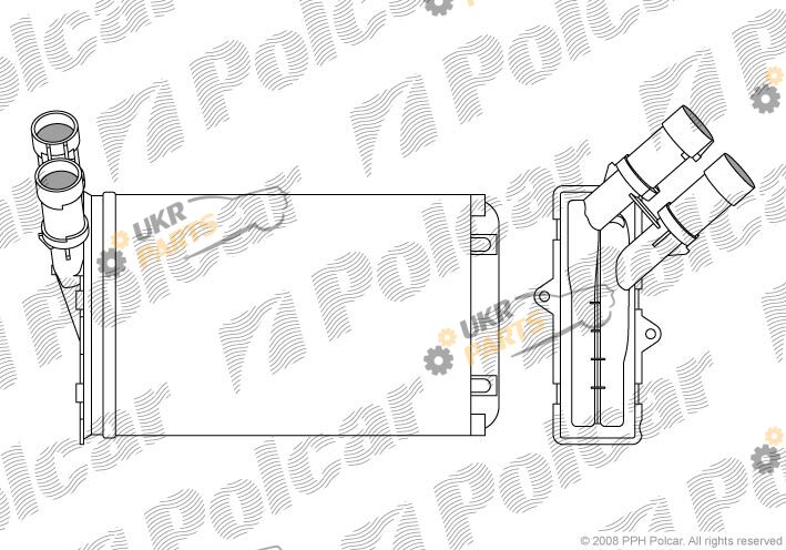 Радиатор печки Polcar 2324N8-1