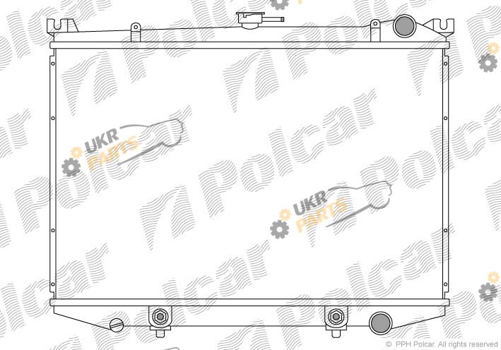 Радиатор охлаждения двигателя Polcar 276808-3