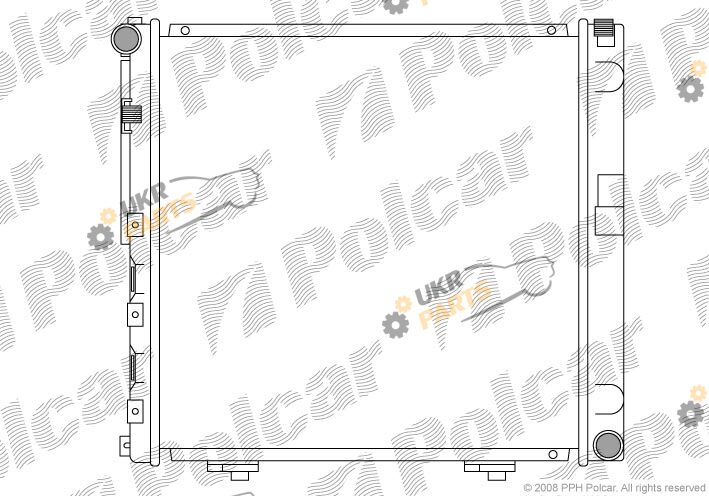 Радиатор охлаждения двигателя Polcar 50140806