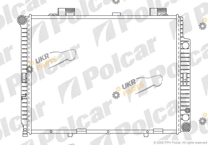 Радиатор охлаждения двигателя Polcar 501508-3