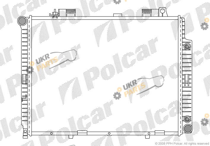 Радиатор охлаждения двигателя Polcar 501508-6