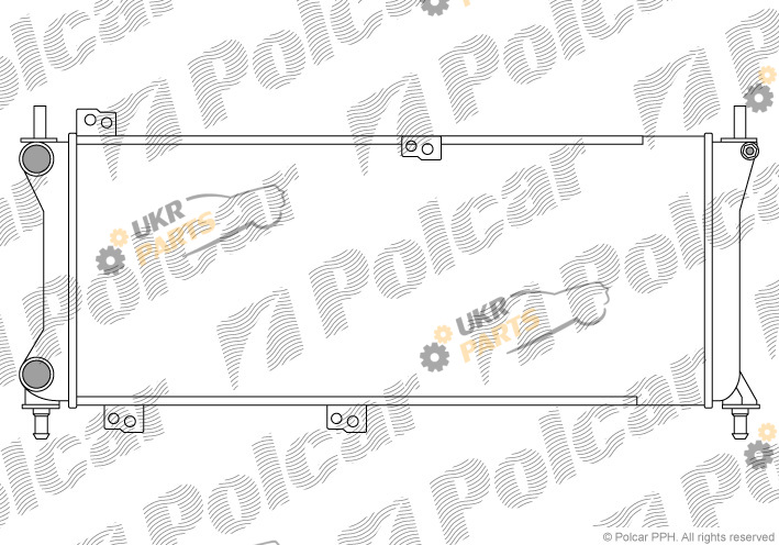 Радиатор охлаждения двигателя Polcar 300408-3