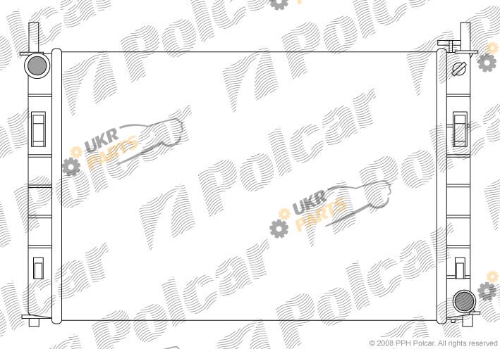 Радиатор охлаждения двигателя Polcar 321208-2