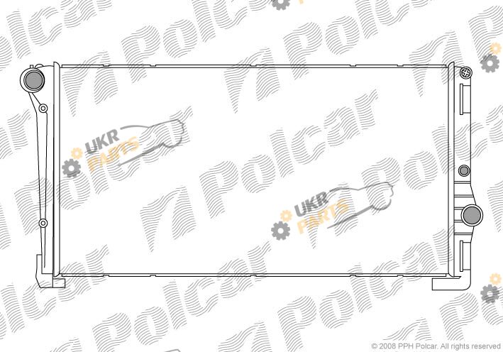 Радиатор охлаждения двигателя Polcar 420208A6