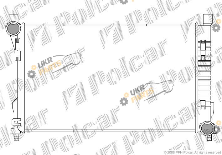 Радиатор охлаждения двигателя Polcar 500308-1