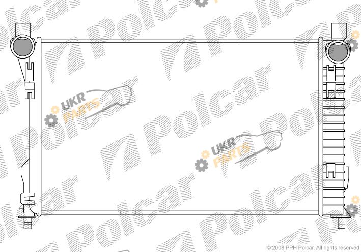 Радиатор охлаждения двигателя Polcar 500308-3