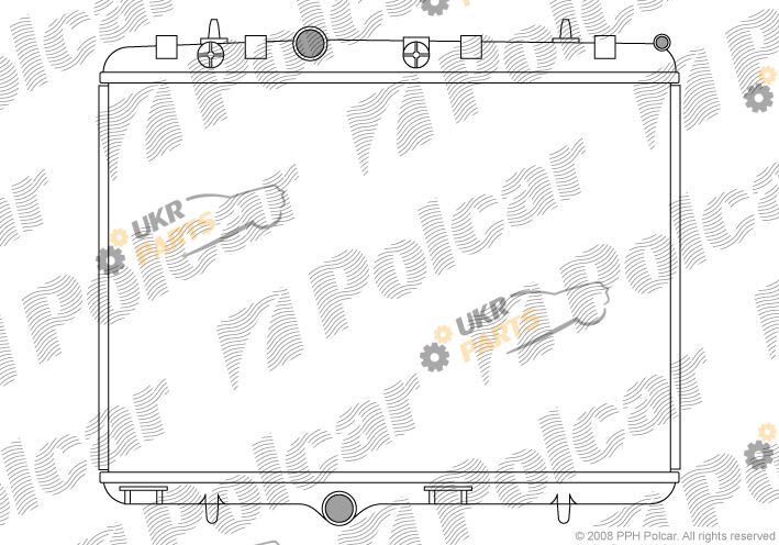 Радиатор охлаждения двигателя Polcar 574808-1