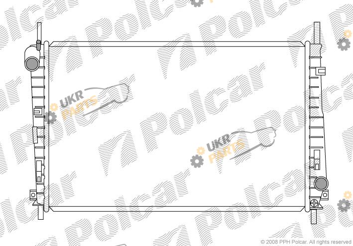Радиатор охлаждения двигателя Polcar 321808-1