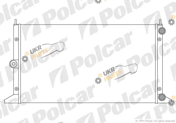 Радиатор охлаждения двигателя Polcar 324008-3