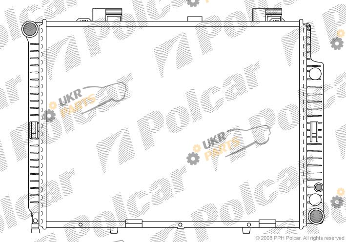 Радиатор охлаждения двигателя Polcar 502108-1