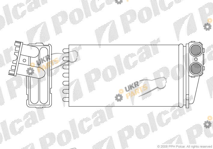 Радиатор печки Polcar 5710N8-1
