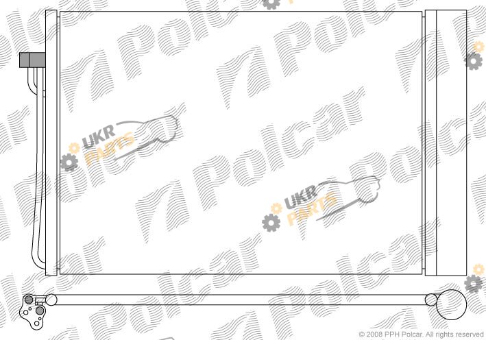 Радиатор кондиционера Polcar 2017K8C1