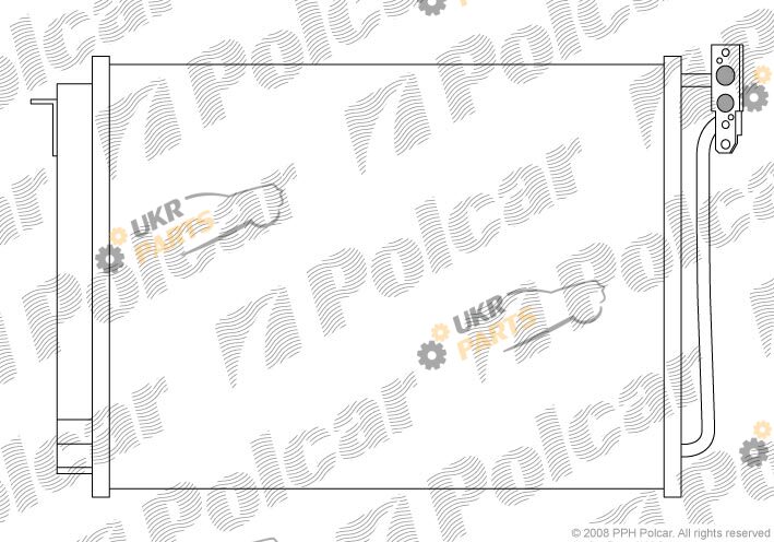 Радиатор кондиционера Polcar 2050K8C1