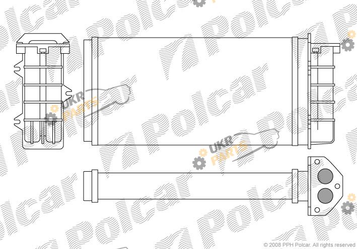 Радиатор печки Polcar 3018N8-1