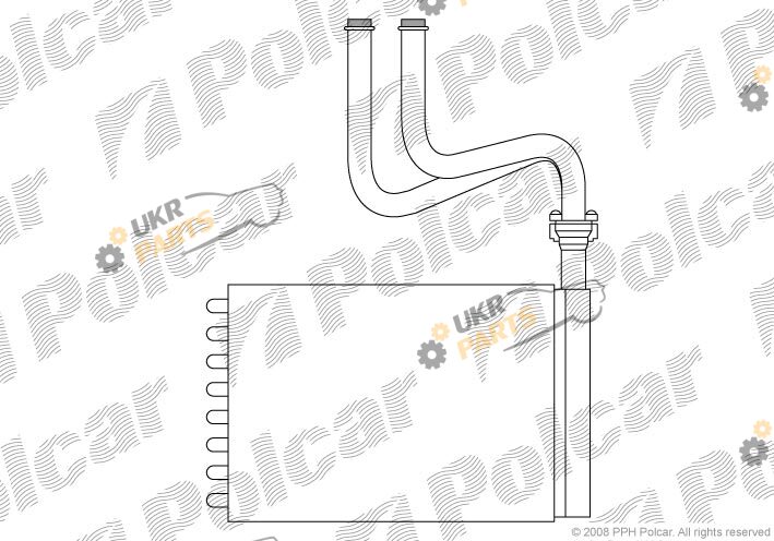 Радиатор печки Polcar 3216N8-1