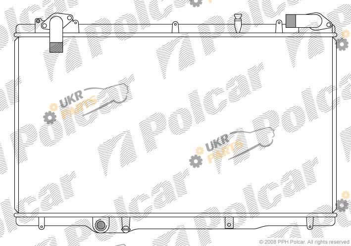 Радиатор охлаждения двигателя Polcar 6050081X