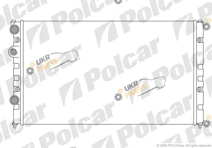 Радиатор охлаждения двигателя Polcar 952408-8