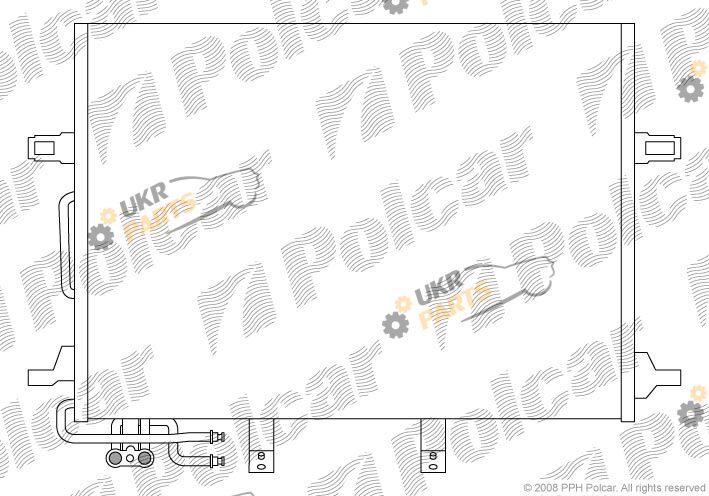 Радиатор кондиционера Polcar 5016K8C1