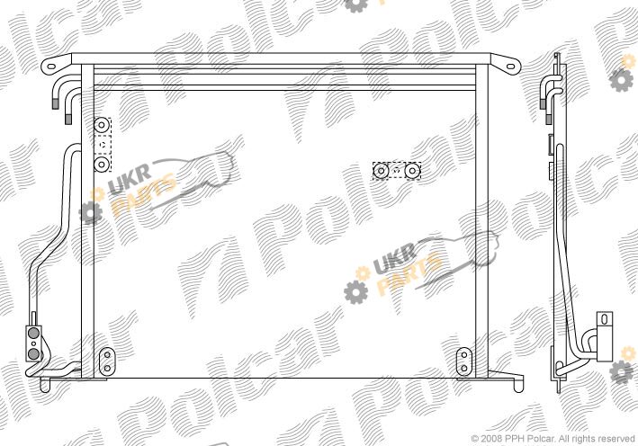 Радиатор кондиционера Polcar 5025K8C1