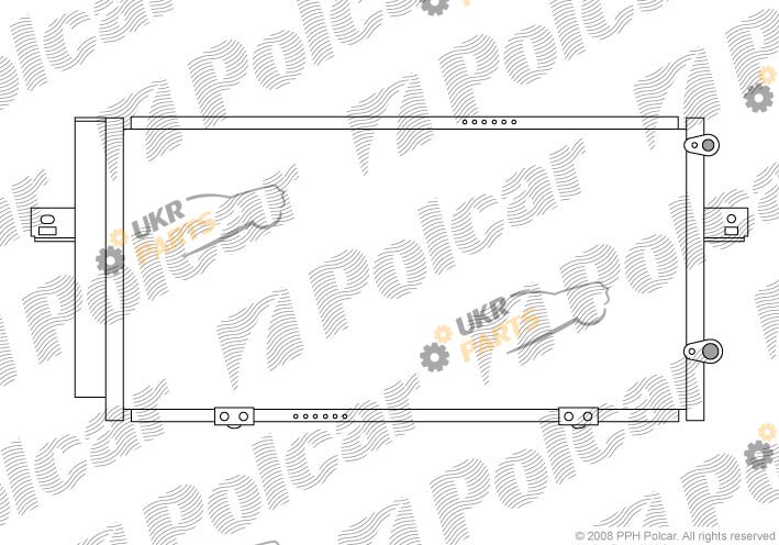 Радиатор кондиционера Polcar 6375K8C1
