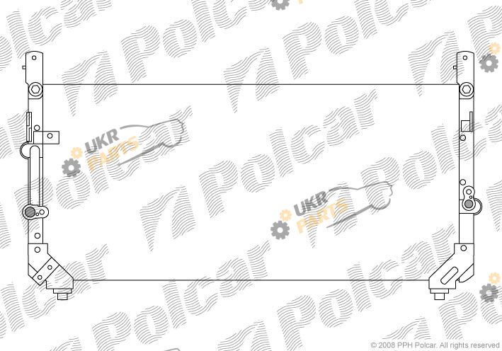 Радиатор кондиционера Polcar 8176K8B1