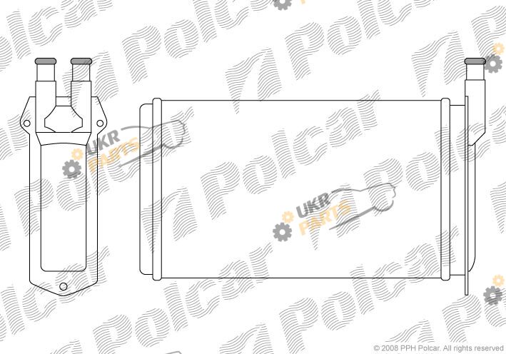 Радиатор печки Polcar 4401N8-1