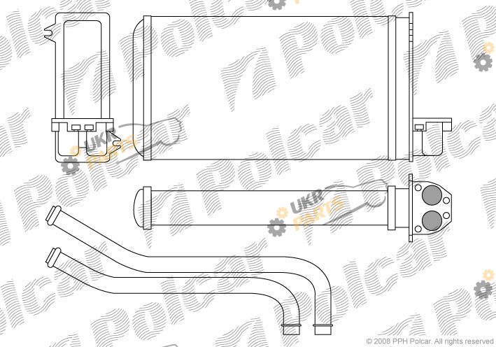 Радиатор печки Polcar 5722N8-3
