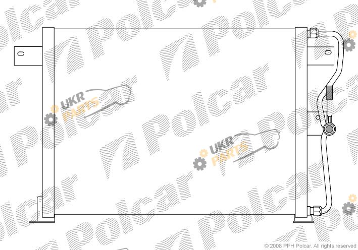 Радиатор кондиционера Polcar 2405K8B1