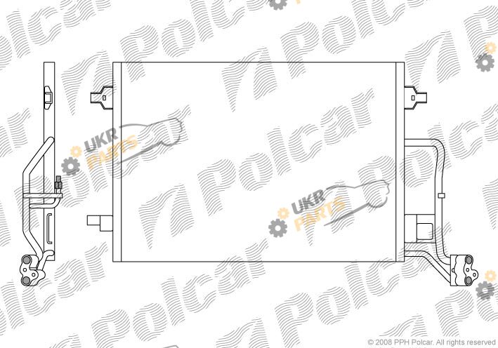 Радиатор кондиционера Polcar 9549K8C1S