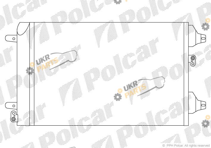 Радиатор кондиционера Polcar 9550K8C1S