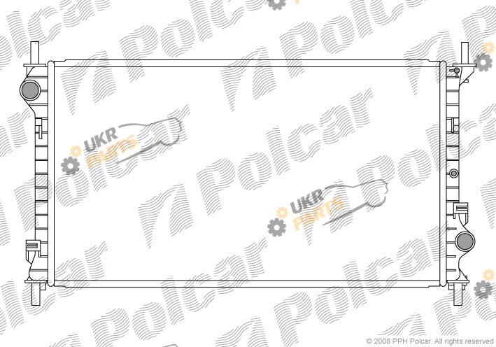 Радиатор охлаждения двигателя Polcar 325608-2
