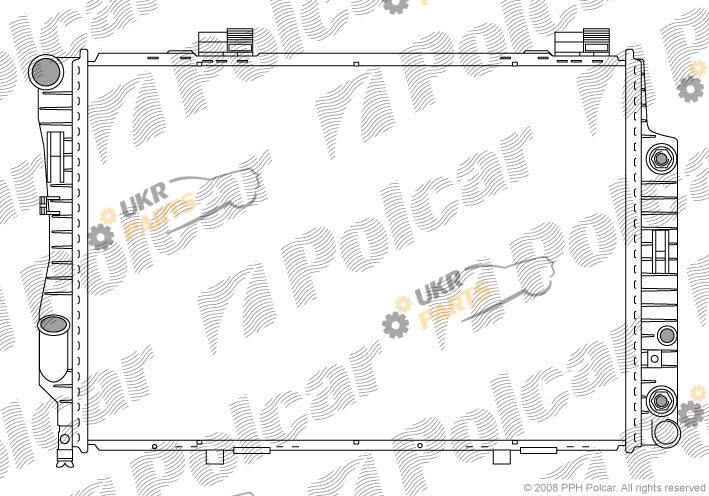 Радиатор охлаждения двигателя Polcar 500208-7